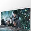 Qiuyuan Anime W-wuthering Waves Tappetino per Mouse Antiscivolo Adatto per Computer da Ufficio Laptop Tappetini da Scrivania per E-sport Tastiera XXL