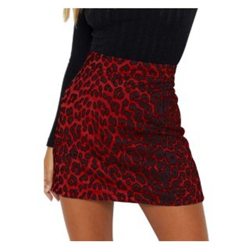 Printed Bag Buttocks Half Body Short Skirt Print Sheath Skirt for Women