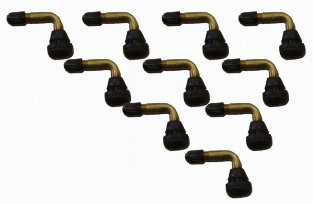 Bike Parts Center 9401 Air Valve, Curved Shape, 10pcs/set