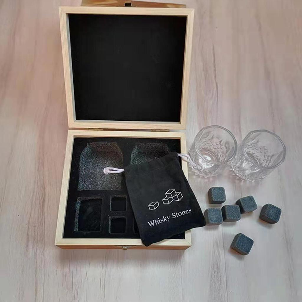 Whisky Stones and Glasses Gift Set Whisky Marble Stones Whisky Stones Glasses