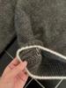 European Style Pure Wool Color-Block Striped Sweater for Women - Thickened, High-End Autumn/Winter 2024 Base Layer Short Top