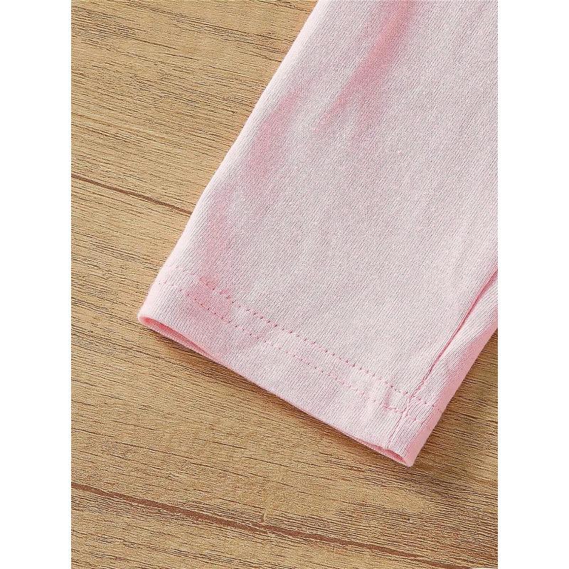 European sizes Girls  Long Sleeve T-Shirt Soft And Comfortable Everyday Top, Suitable for Home, Outdoor, And Sports Activities