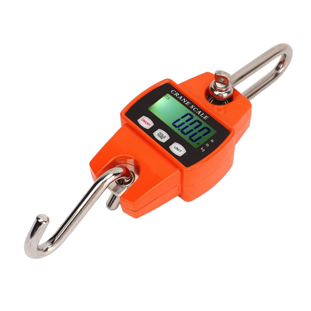 Digital Hanging Scale 300KG LCD Backlit Display High Accuracy Mini Crane Scale for Fishing Hunting