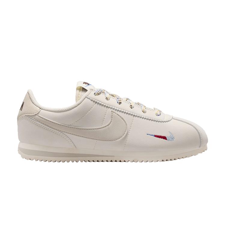 

Nike Cortez GS Mini Swoosh Kids Sneakers Cream Soft-Pearl Comet-Blue IH7655-001 39