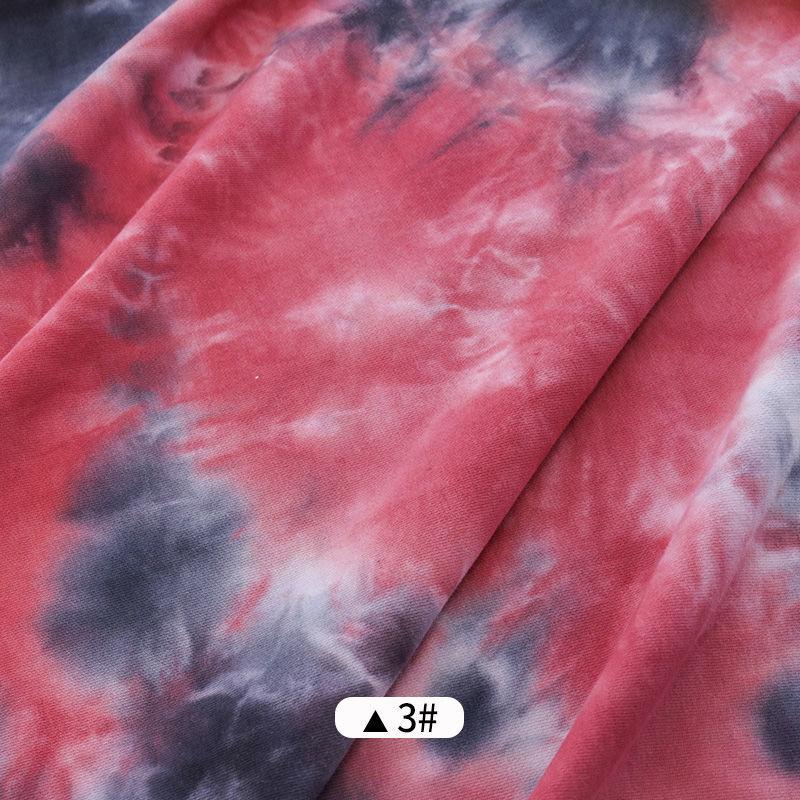 Breathable Tie Dye Fabric Casual Colorful Teens Korean Style Homewear Cloth Sewing Streetwear Decoration Vintage Fashion Chic