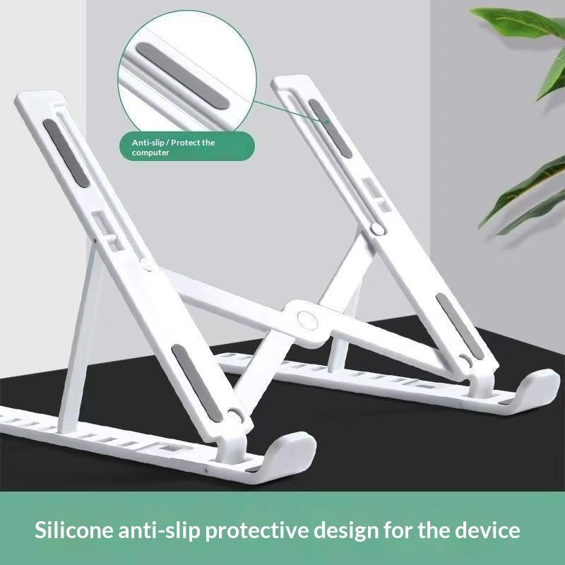 10Gears Adjustable Laptop Holder Foldable Notebook Stand Portable Desktop Support For Air Pro Accessories Abs Material