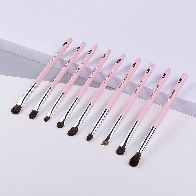 9-Piece Animal Hair Eyeshadow Brush Set