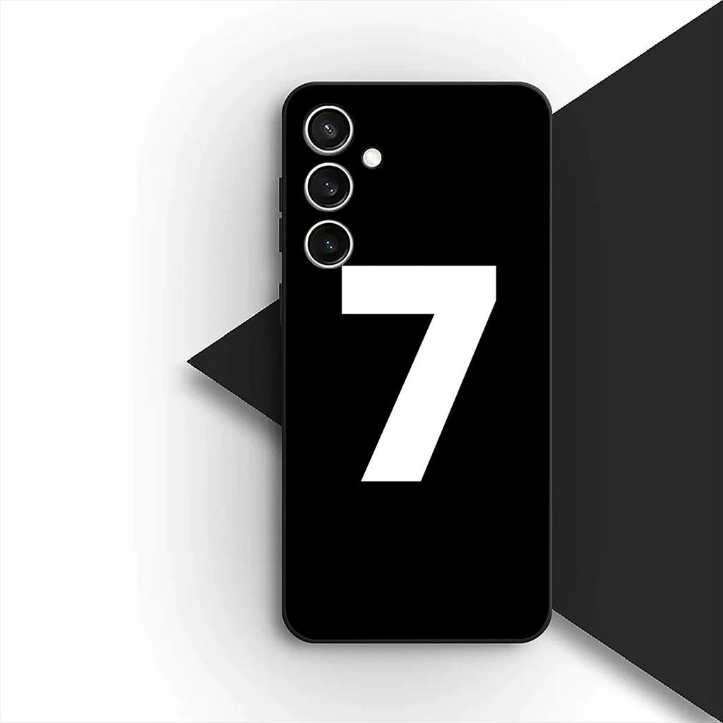for Samsung Galaxy A35 A36 A55 A26 A05 A06 A14 A50 A51 A53 A54 A12 A13 A23 Phone Case Poster No7 Soccer No 5 7 Football No5