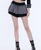 Akeumeseodeu Frill Pleated Skirt Pants (Gray & Black)