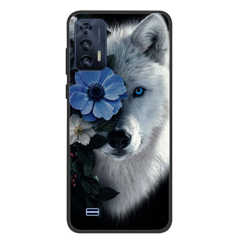 For OUKITEL C31 Case Butterfly Painted Soft Black Silicone Bumper Phone Cover for Oukitel C31 C 31 OukitelC31 Case Coque Fundas