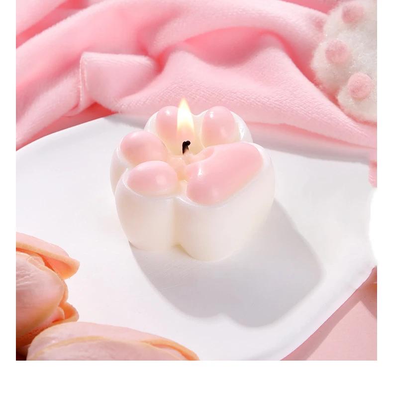 

Sexy Cute Cat Claw Candle Soybean Drop Wax Female Way Low Temperature Candle 45℃ розовый