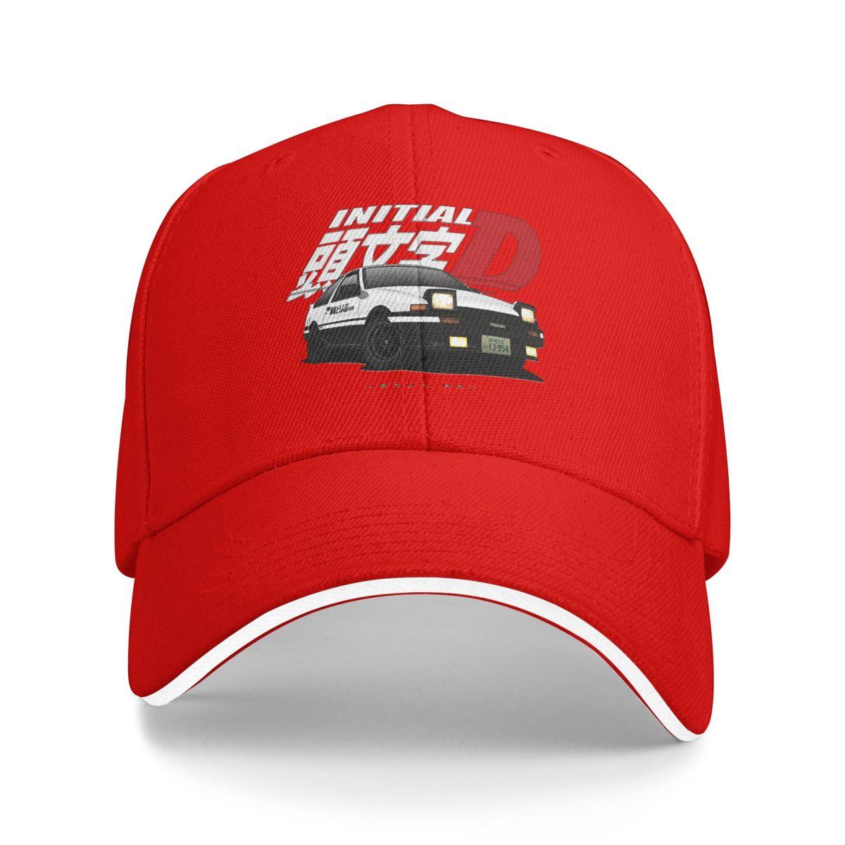 

Аниме Дрифт AE86 Initial D Бейсболки Snapback Кепки-бейсболки Дышащие Повседневные Кепки На Открытом Воздухе Унисекс One Size