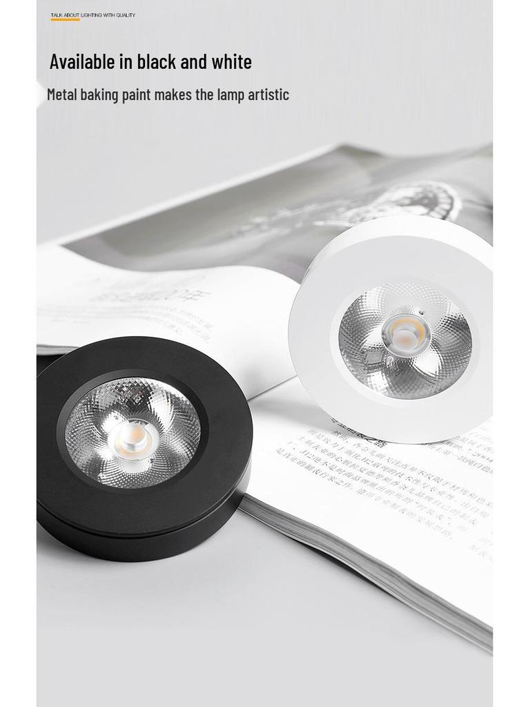 Three Pines Ultra-Thin LED Surface-Mounted Mini Spotlight for Ceiling, Wine Cabinet, and Wardrobe