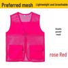 Custom Mesh Breathable Volunteer Vest with Logo for Events and Workwear