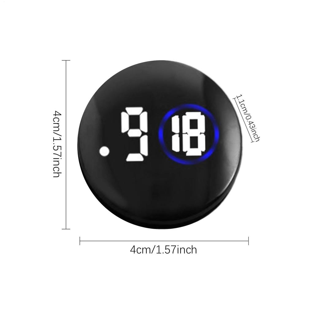 Car Small Clock, Car Dashboard Clock, Luminous Stick-on Clock for