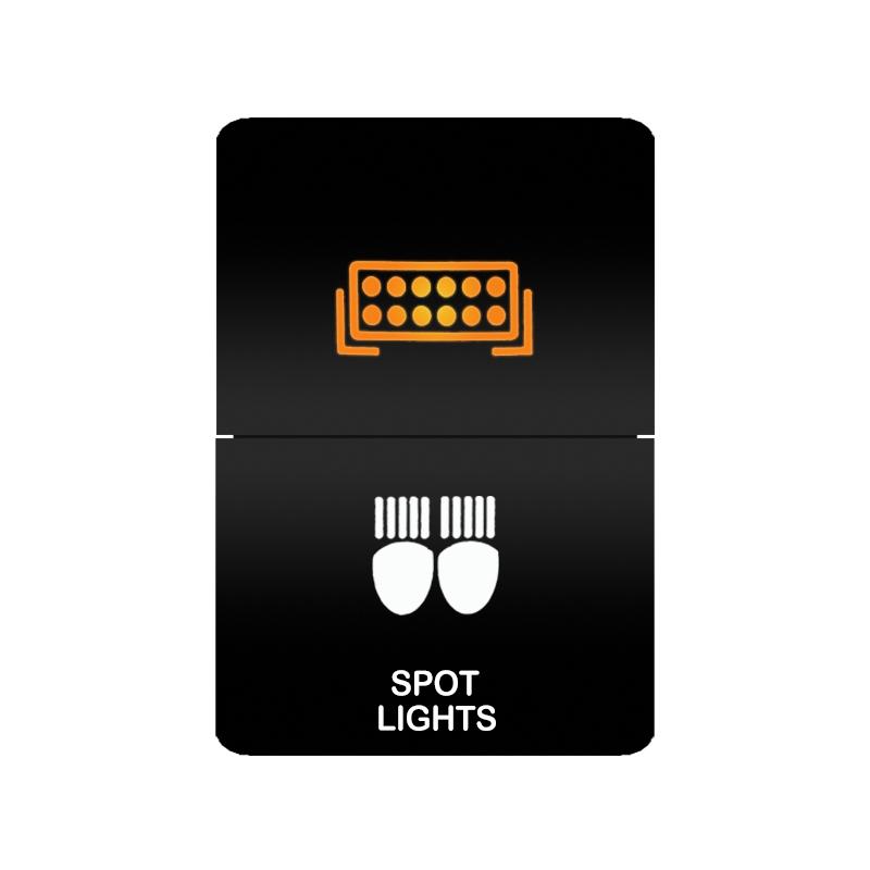 12V 24V LED Rocker Switch Dual Button ON/OFF Amber White Light for LED Light Bar Fog Lights Jeep Toyota 4Runner Land Cruiser