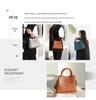 2025 Genuine Leather Women's Tote: European & American Style, Large Capacity Commuter Shoulder Bag