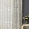 Cross-Border 3D Textured Jacquard White Sheer Curtain: Light, Breathable, Soft, and Easy-to-Install Versatile Sheer Curtain.