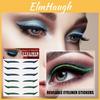 West Month Adesivos Autoadesivos de Delineador Seis Pares Para Looks de Maquiagem Ocular Dramáticos