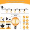 G40 Solar LED String Lights: Outdoor Copper Wire, Drop-Proof, Perfect for Atmosphere Decoration