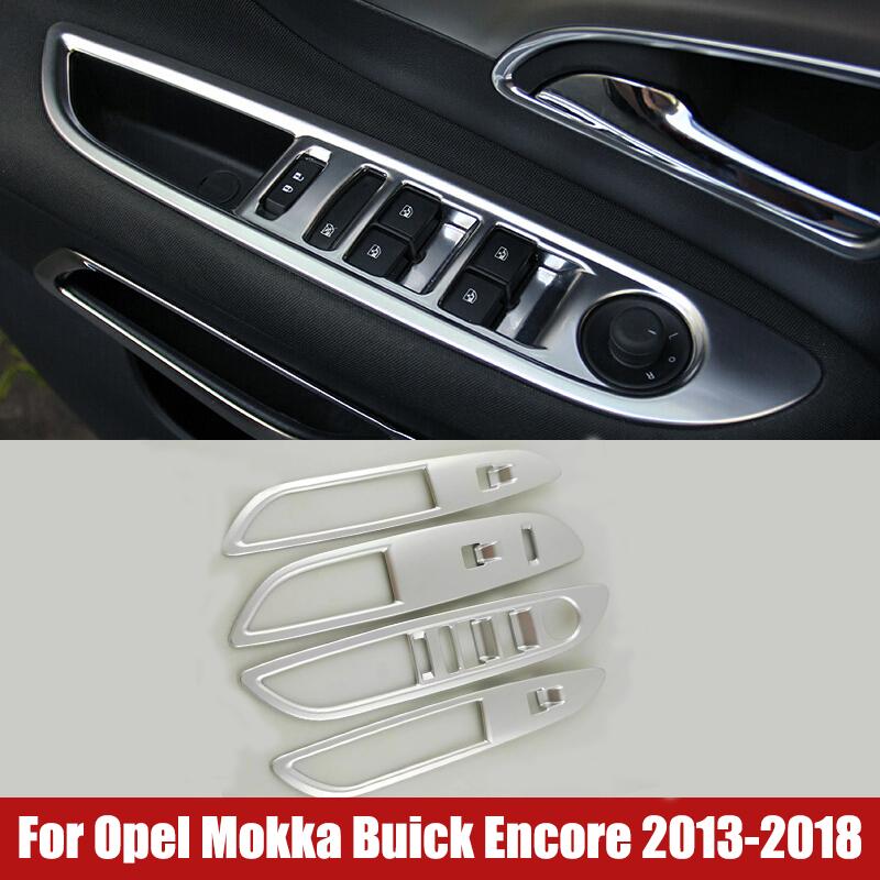 

Внутренний подлокотник, дверное окно, стекло, кнопка подъема, панель, крышка для Opel Mokka Buick Encore 2013-2016 2017 2018 автомобиля