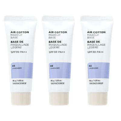 Base Trucco Air Cotton 02 Lavanda, 3 pz.