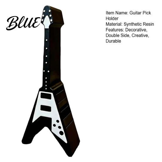Durable Guitar Pick Decorative Stand Holder Side Double Storage Picks Shape Display Rack for Players And Music Enthusiasts Holder