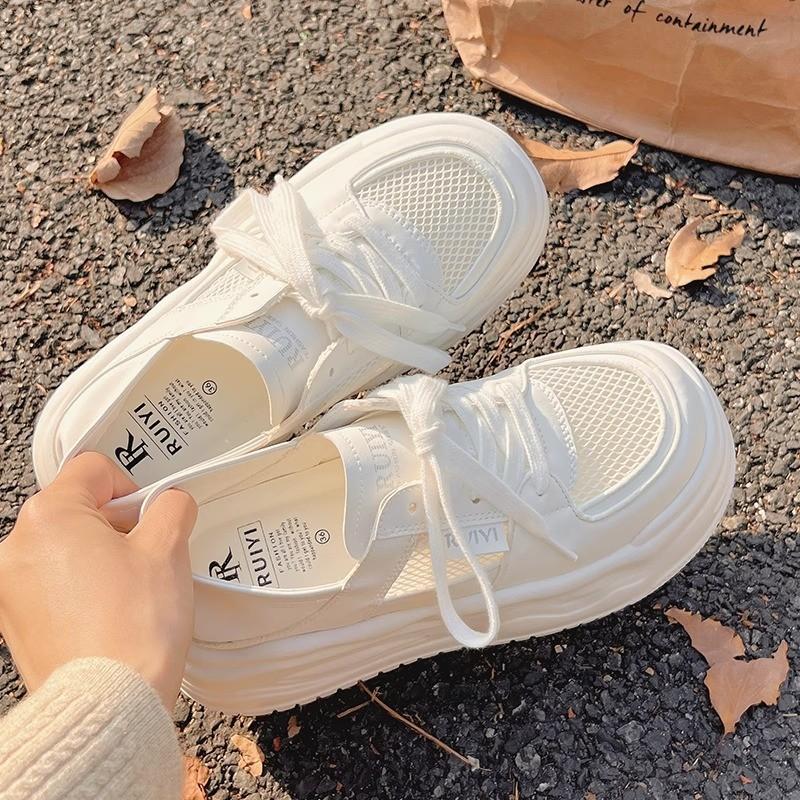 Summer new women's casual thick soles increase height two wear women's shoes breathable and versatile niche women's shoes