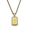 Catholic Our Lady of Guadalupe Pendant Necklace for Women Men Stainless Steel Gold Color Virgin Mary Medal Chain Jewelry