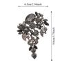 Badge Rhinestone Flowers Brooch Encrusted Flowers Suit Collar Pin  Party Dress Decoration