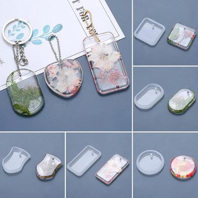 Silicone Pendant Mold DIY fdgrfgKeyring Epoxy Resin Casting Jewelry Mould