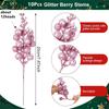 5/10Pcs Christmas Decor Artificial Glitter Berry Artificial Flower Bouquet Christmas Tree Decor Home New Year 2026 Navidad Decor
