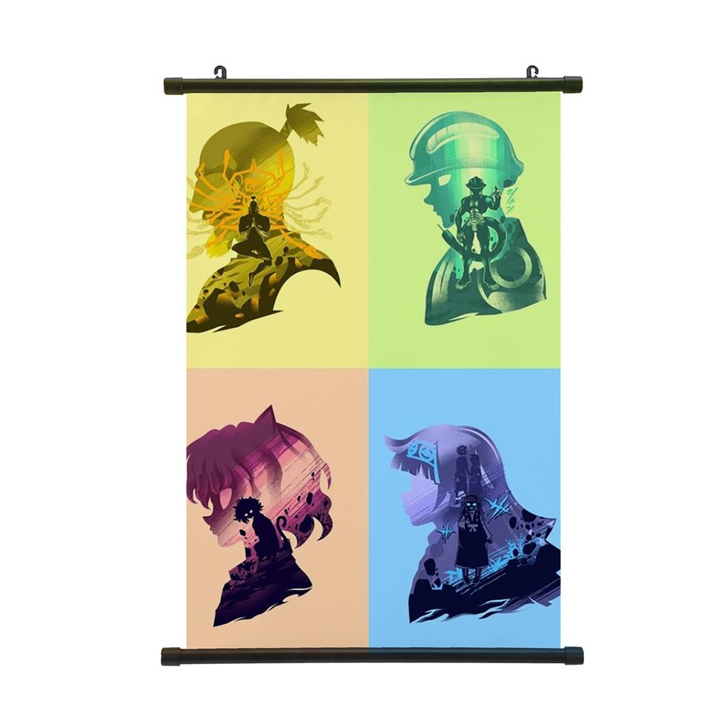 HUNTER X HUNTER Painting Scroll Poster Gon Freecss Killua Hisoka Home Decor Hanging Painting Boys Girls Scroll Poster