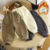 Pantalones de Terciopelo para Niños con Forro Polar para Otoño/Invierno - Cálido, Deportivo Diseño Coreano para Niños y Niñas
