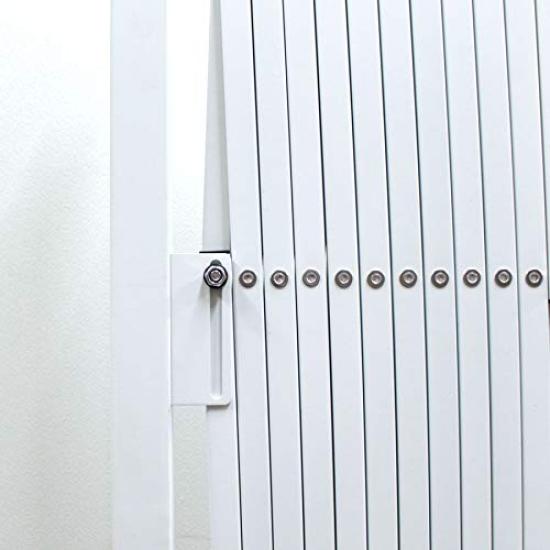 Almax Aluminum Telescopic Fence with Casters 1m High x 3m 1 Unit (White), Wide, QXG1030NWT,
