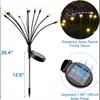 8pcs Outdoor Lights Solar Lawn Lamp Garden Lamp LED Wind-driven Firefly Ground Plug Lamp for Garden Lawn Landscape Holiday Light