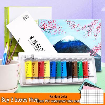Acrylfarben-Set für Textilien - 12/24 Farben, Wasserdicht, DIY Handbemalte Schuhe, Kindgerecht, Klein verpackt.