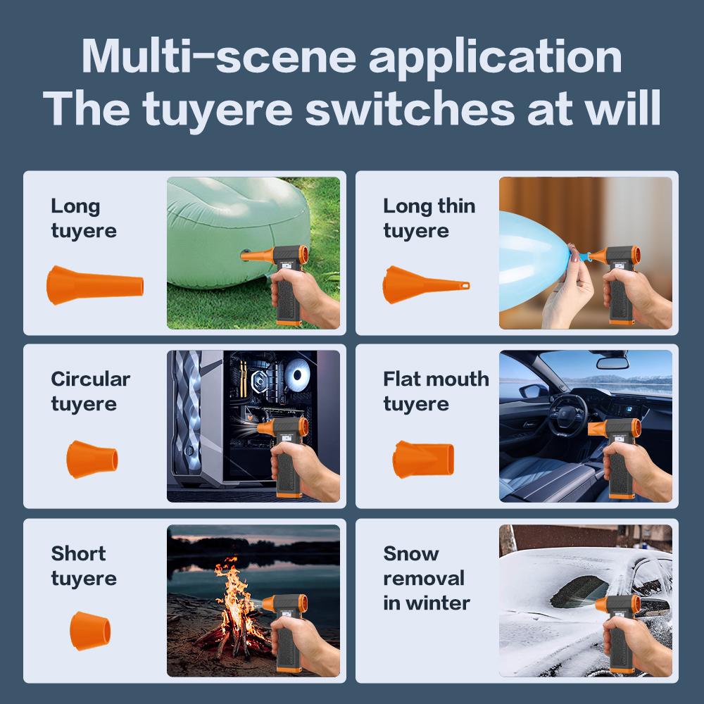 Detachable Battery Violent Fan 800000RPM Powerful Air Blower Brushless Mini Turbo Jet Fan Replaceable Battery Electric Dryer