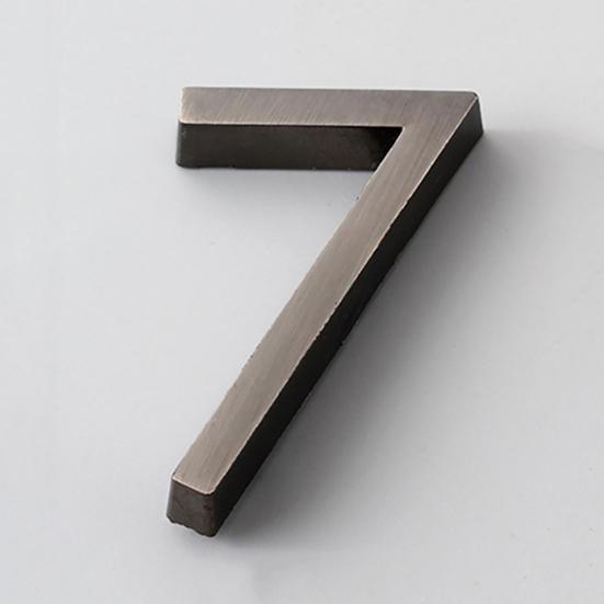 Yousheng 6cm Plated House Door Plaque Address Number Digit Figure Plate Sign Hotel Decor