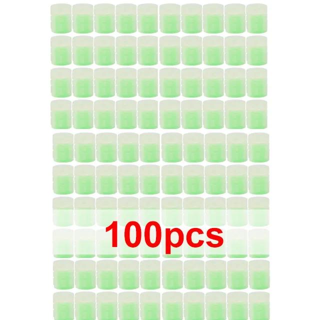 

100 шт. светящиеся колпачки для вентилей шин, флуоресцентные колпачки для вентилей шин, ночное светящееся украшение для колес велосипеда, мотоцикла, автомобиля