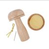 DIY Wooden Darning Mushroom Patchwork Tool Mending Pants Clothes Socks Weaving Crafts Needle Holder Thread Sewing Accessories