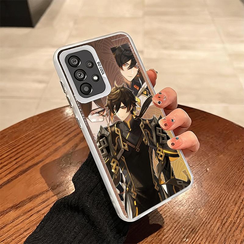 Genshin Impact Zhongli Shockproof Phone Case for Samsung A17 A16 A15 A14 A37 A57 A36 A56 A26 A35 A55 A25 A34 A54 A24 A13 A23 A33