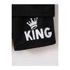 Boy's King Printed Black And White Shorts T-shirt Set