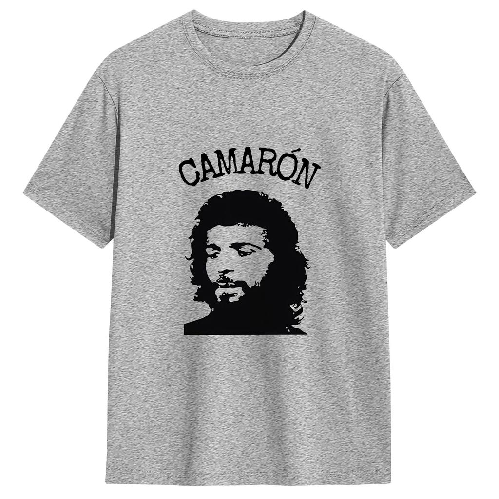 Camarone De La Isla T Shirt Summer Popular T Shirts Unisex Pure Cotton O Neck Oversized Tees Short Sleeve Vintage Tshirt
