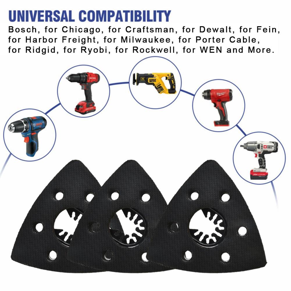 93 Mm 3 * Sanding Pad Oscillating Saw Blade Tool For Chicago