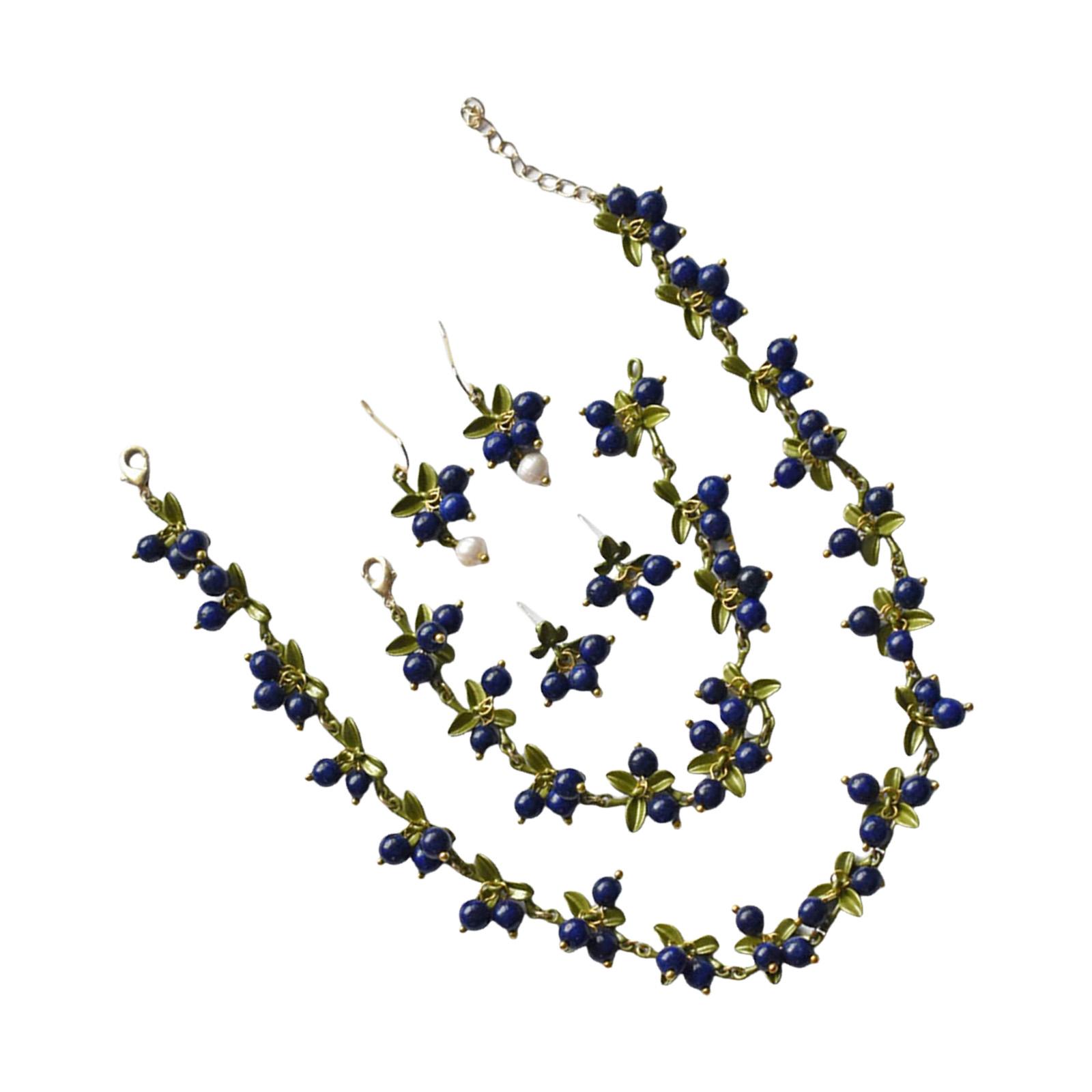 

Элегантное ожерелье, браслет, серьги, тема «Листья», модная бижутерия, бисерная бижутерия, сплавная текстура для повседневного и официального мероприятия 3