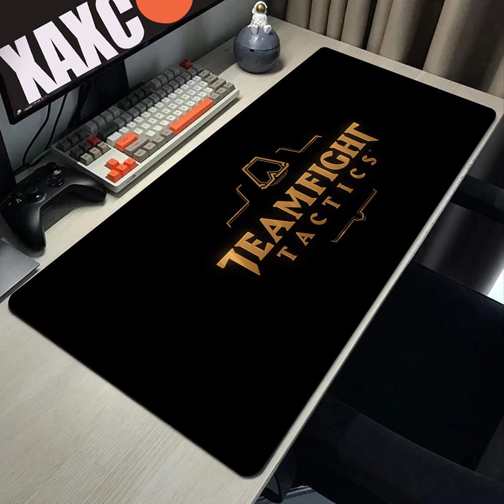 Teamfight Tactics Mouse Ped Anime Pc Gamer Kawaii Pad Rubber Keyboard Large Xxl Carpet Mause Gaming Mat Mats Desk Accessories