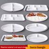 Huihuang Melamine 6-Grid Divided Canteen Tray