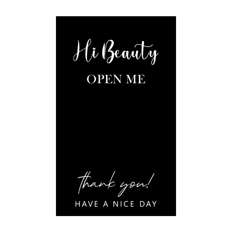 In-Stock Rectangular Thank You Stickers for Airplane Box Sealing, Gift Box Packaging, Decorative Coated Paper, Self-Adhesive.