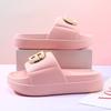 Summer new simple outdoor women's comfortable thick-bottomed indoor non-slip one-word slippers